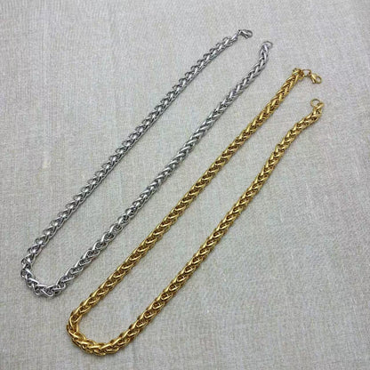 (C343)Collana Uomo Catena Spessa in Acciaio 55CM