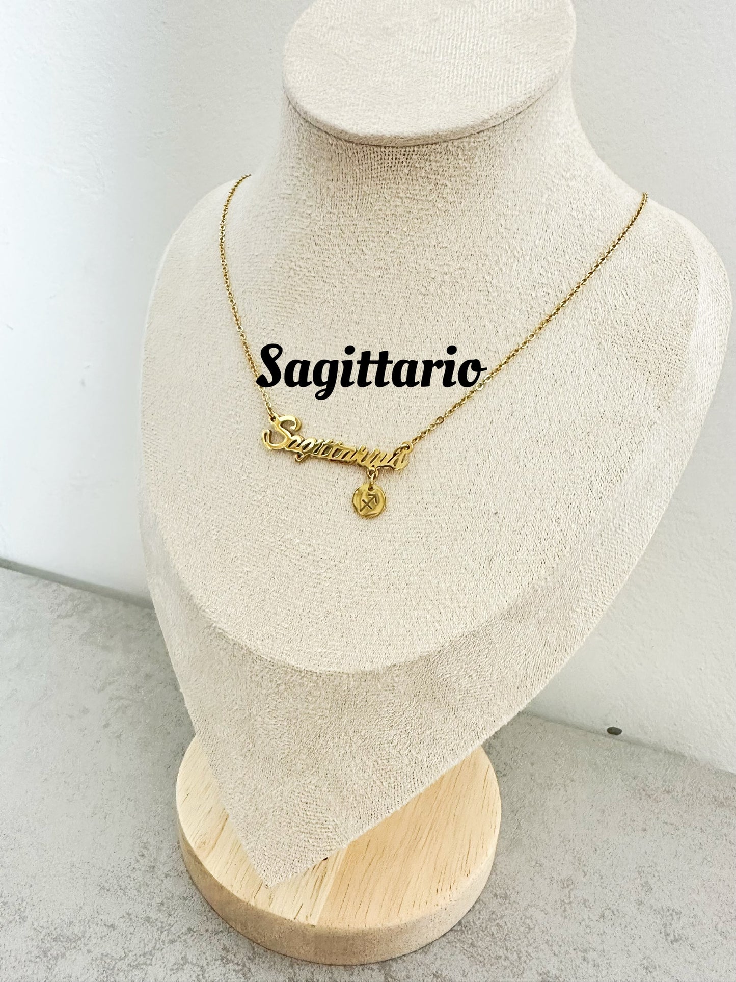 Collane zodiacali in acciaio inox (CZ1)lunghezza 45cm