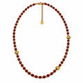Collana Ritmo di Cuori | pepite con le Pietre naturali | in acciaio inox