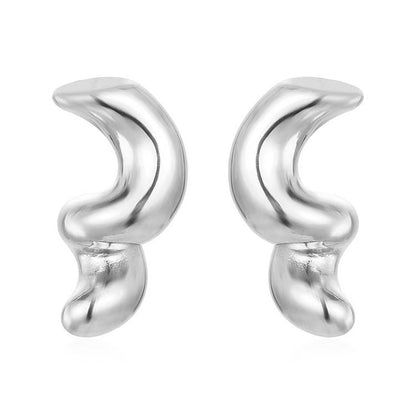 Orecchini a Spirale Moderna — Linee Morbide e Stile Artistico