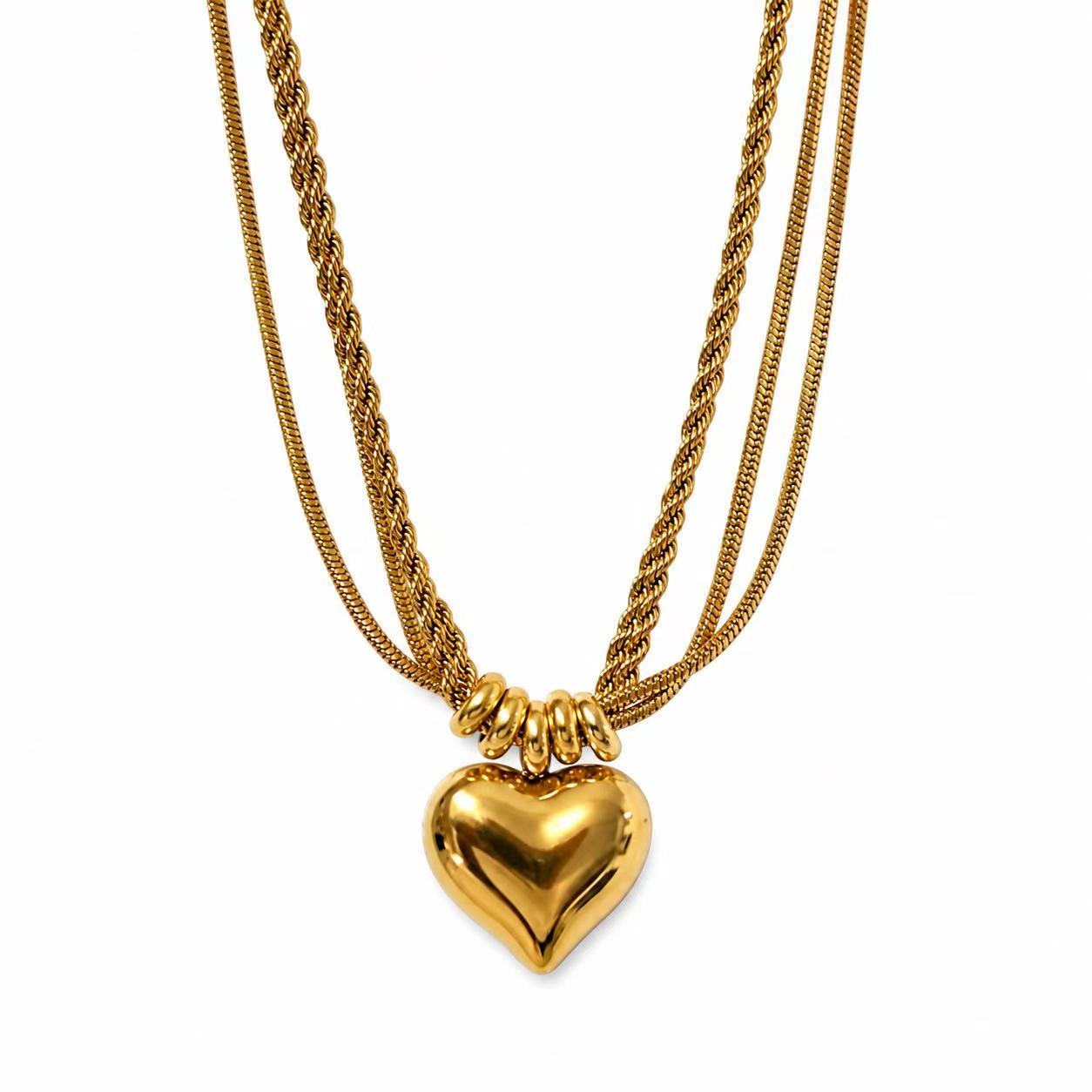 Collana “Confluenza” | in acciaio inox