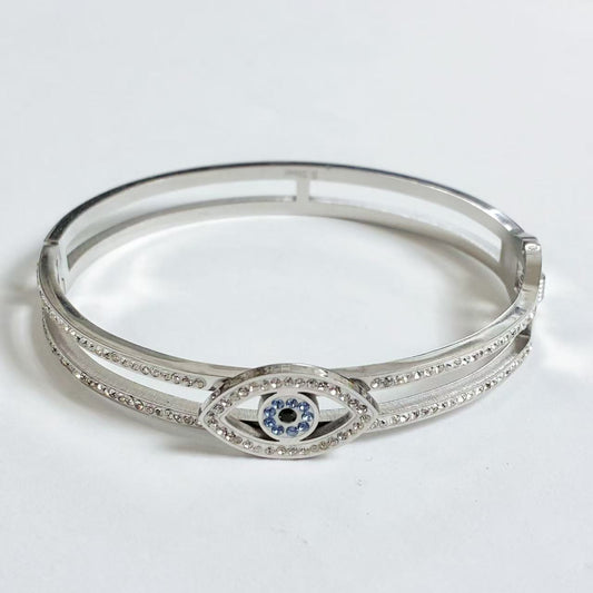 Bracciale Rigido “Occhio Protettivo” – Eleganza e Simbolo di Buona Fortuna