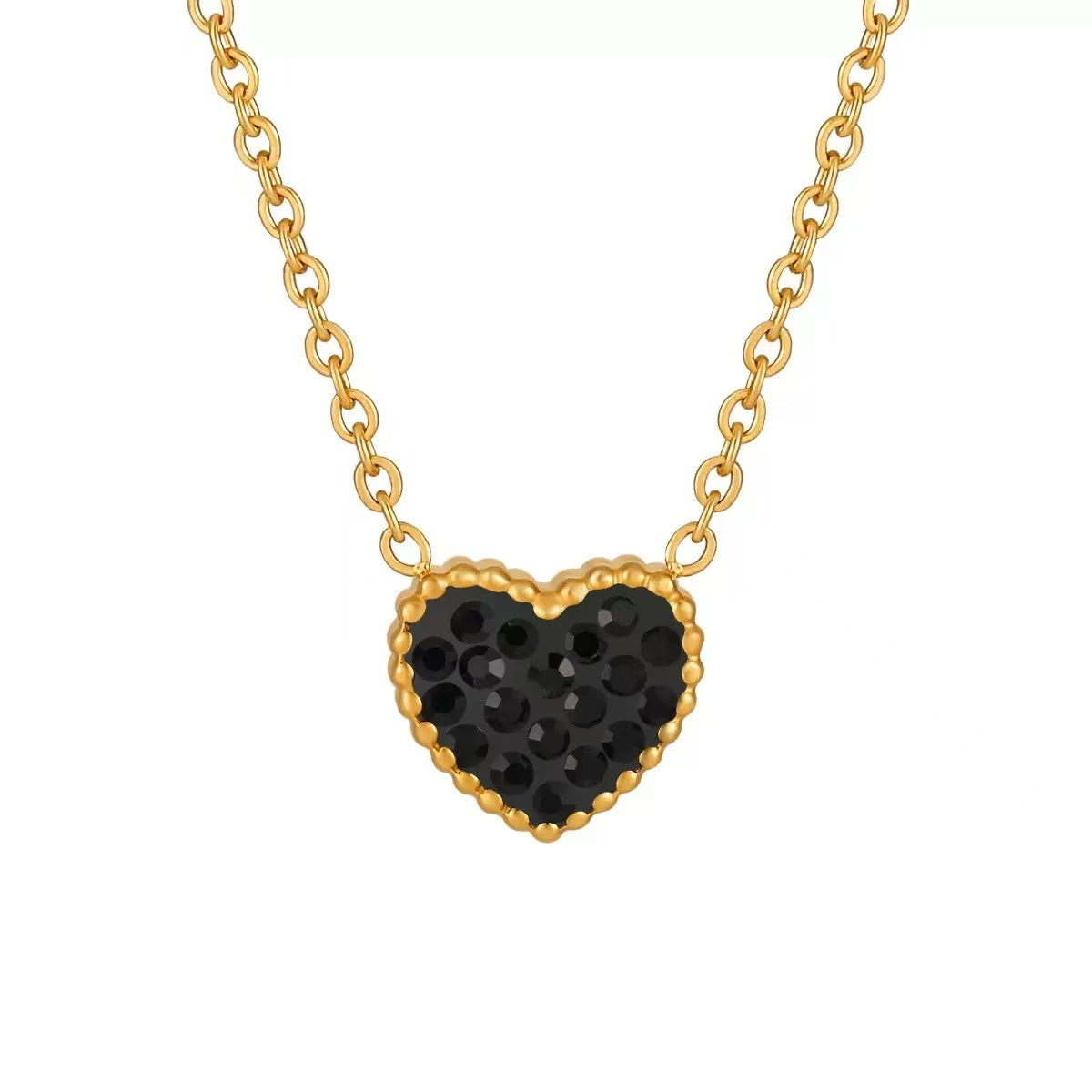 [Offerte] Collana "Essenza d'Amore" doppia faccia decorata – Pendente a Cuore con Pavé di Cristalli