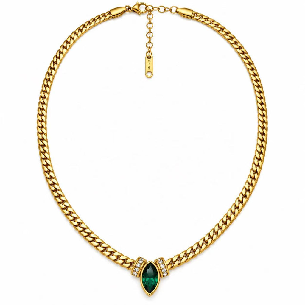Collana Germoglio | in acciaio inox