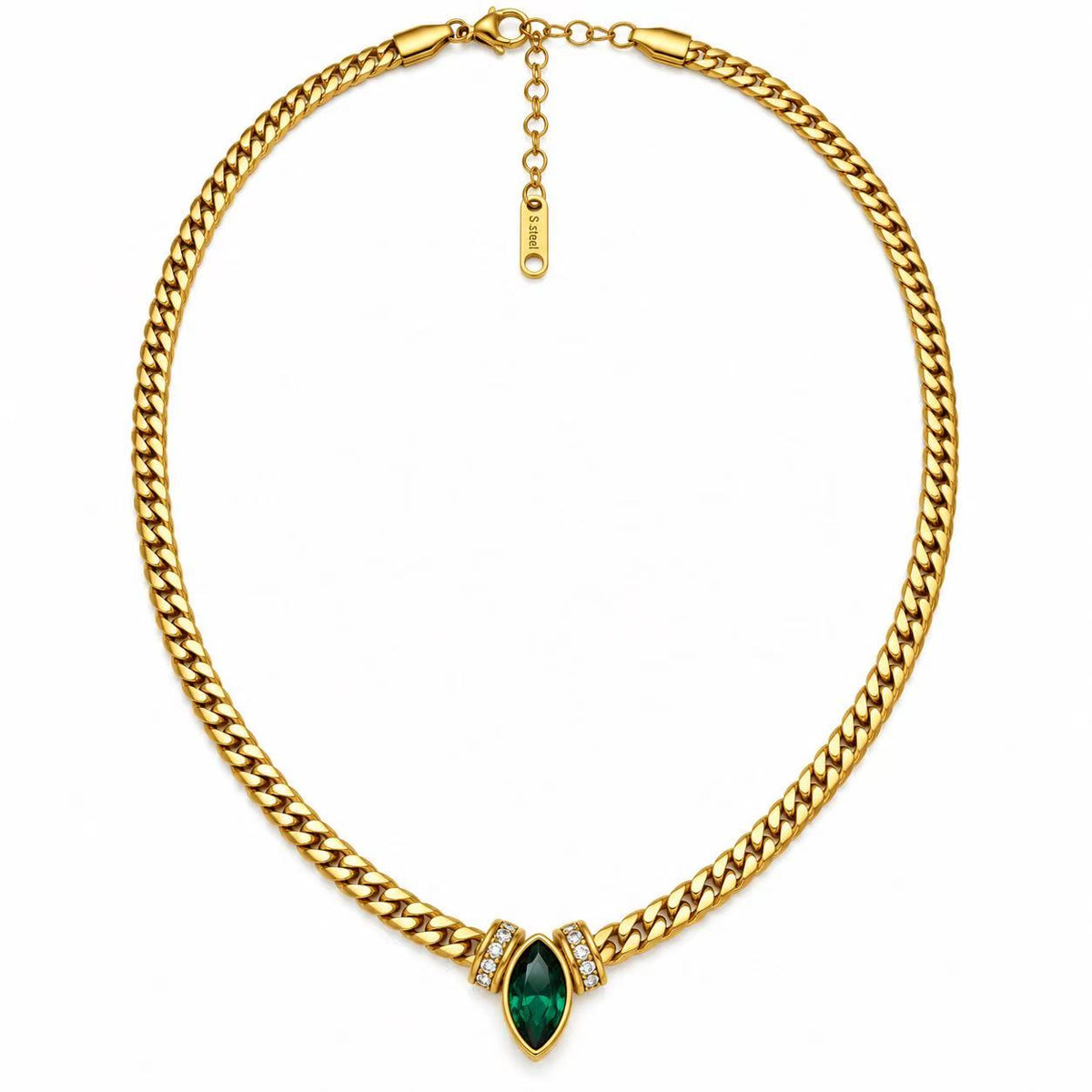 Collana Germoglio | in acciaio inox