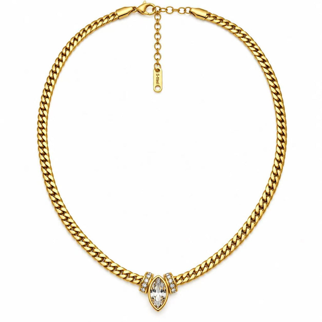 Collana Germoglio | in acciaio inox