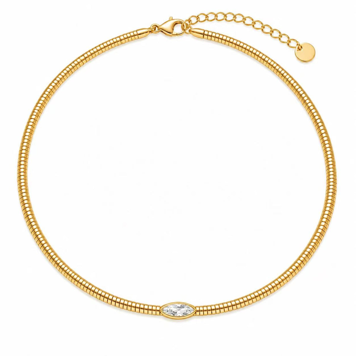 Collana Pitonata | in acciaio inox