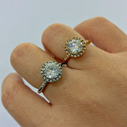 Anello Crystal Halo