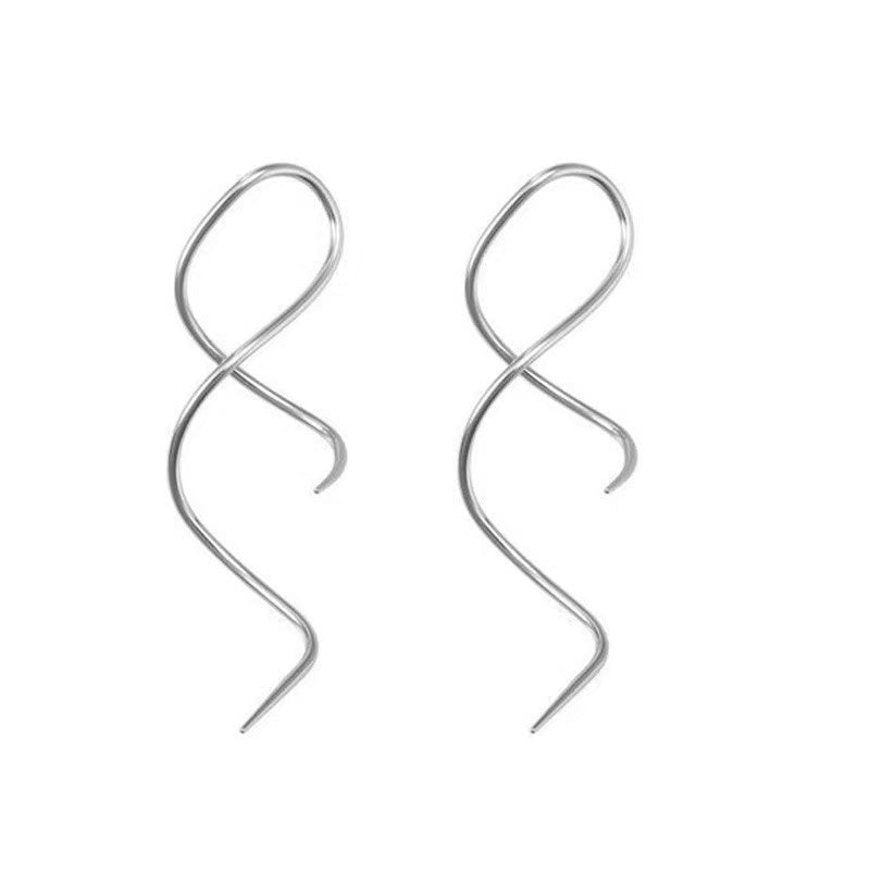 Orecchini “Doppia elica" | in acciaio inox
