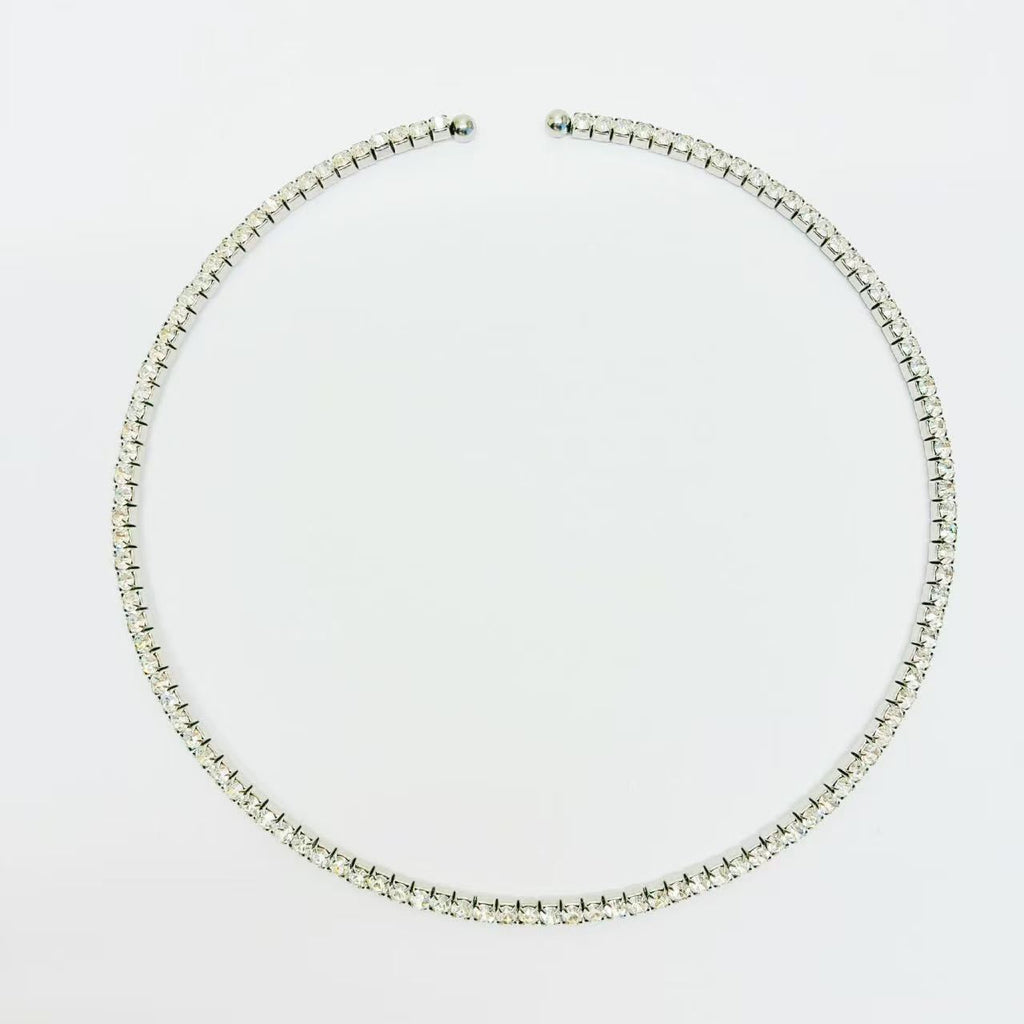Collana tennis semirigida | in acciaio inox