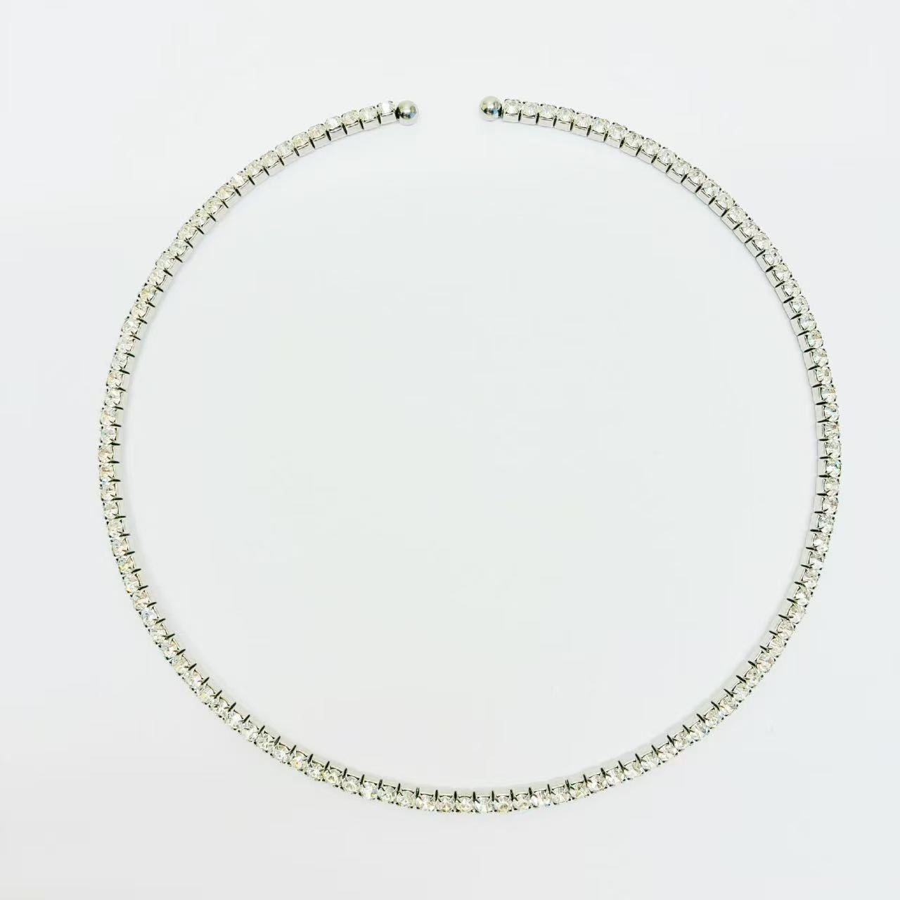Collana tennis semirigida | in acciaio inox