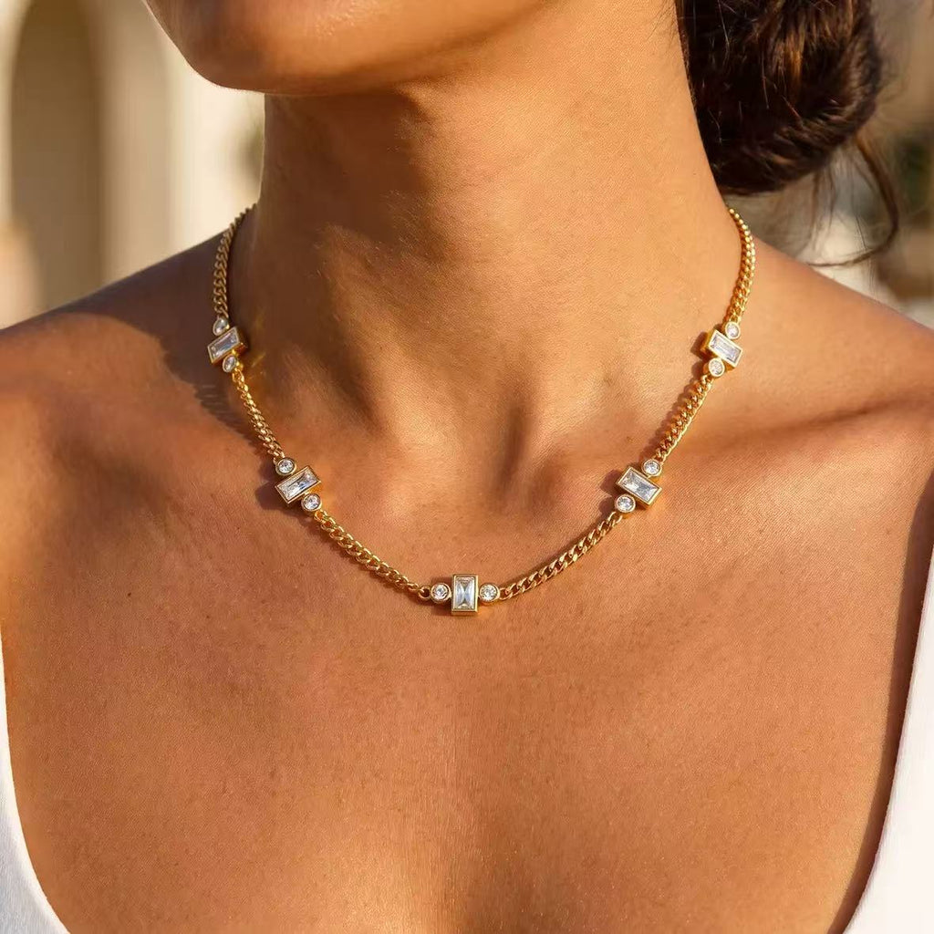 Collana Modulo | 46cm | in acciaio inox