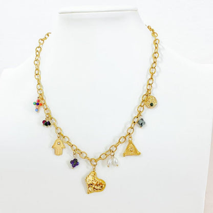 Collana con Ciondoli Multisimbologia – Stile Unico e Ricco di Significato