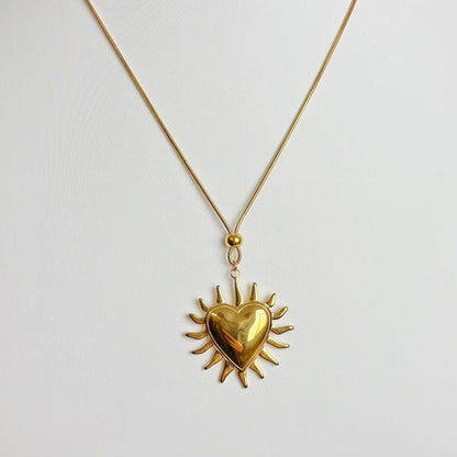 Collana “Cuore di Sole” – Energia Dorata &amp; Eleganza Radiosa