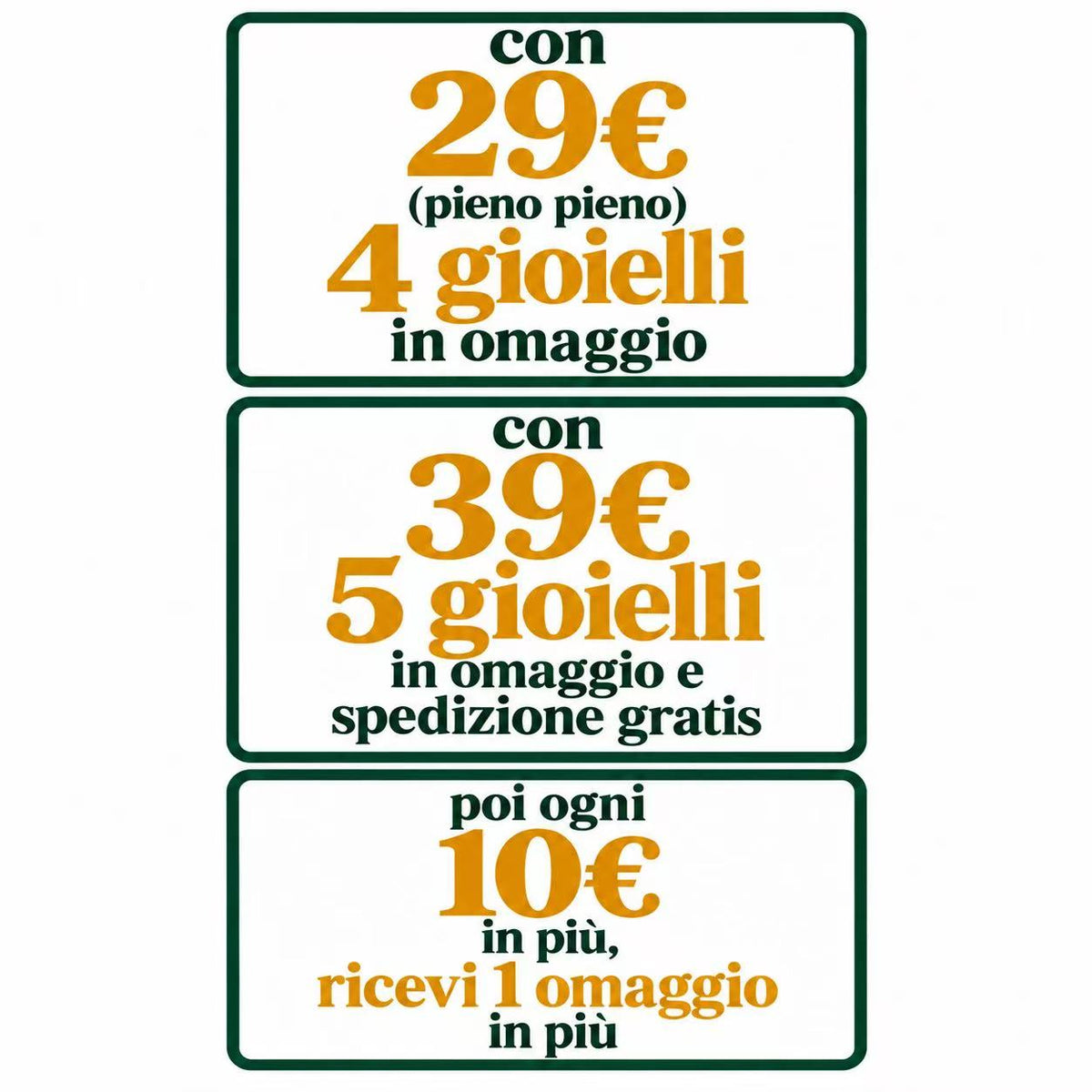 OMAGGI DA METTERE IN CARRELLO (SPESA MINIMA 29 EURO)