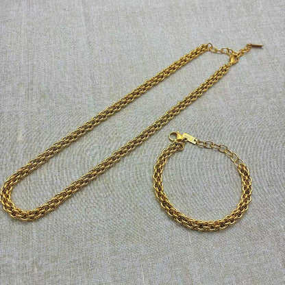 (C351) Collana/Bracciale donna essenziale girocollo