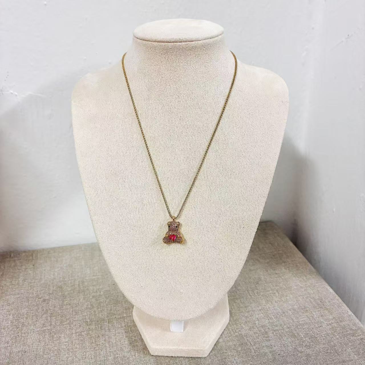 Collana con Ciondolo Orsetto inox