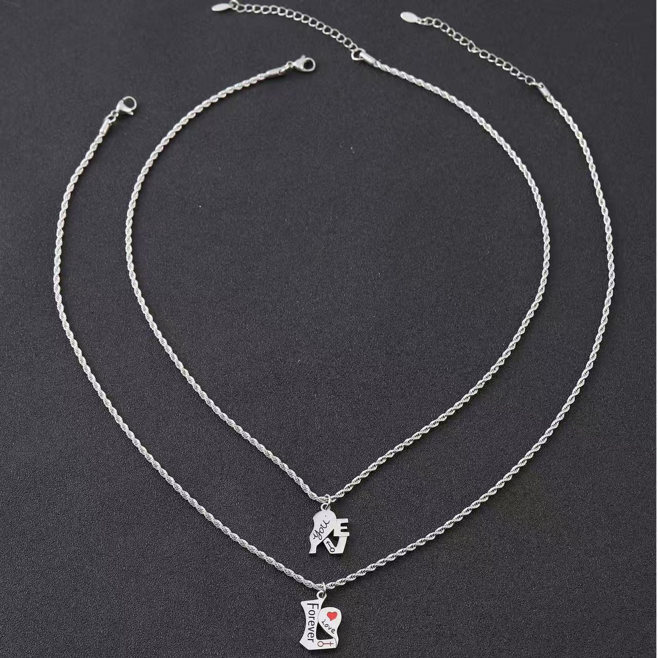 2 collane set per coppia