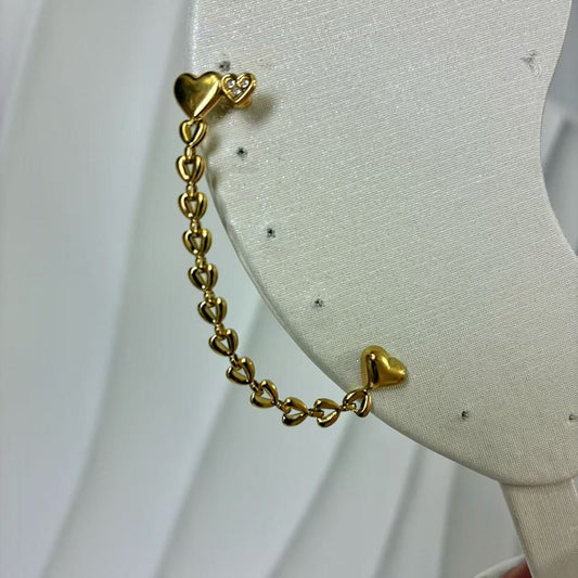 (E23) Ear Cuff in acciaio inox