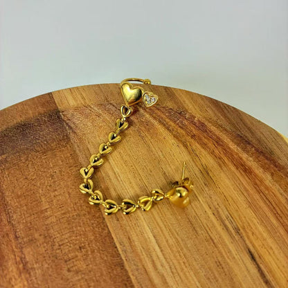 (E23) Ear Cuff in acciaio inox