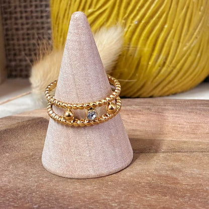 Anello Corona di Perle