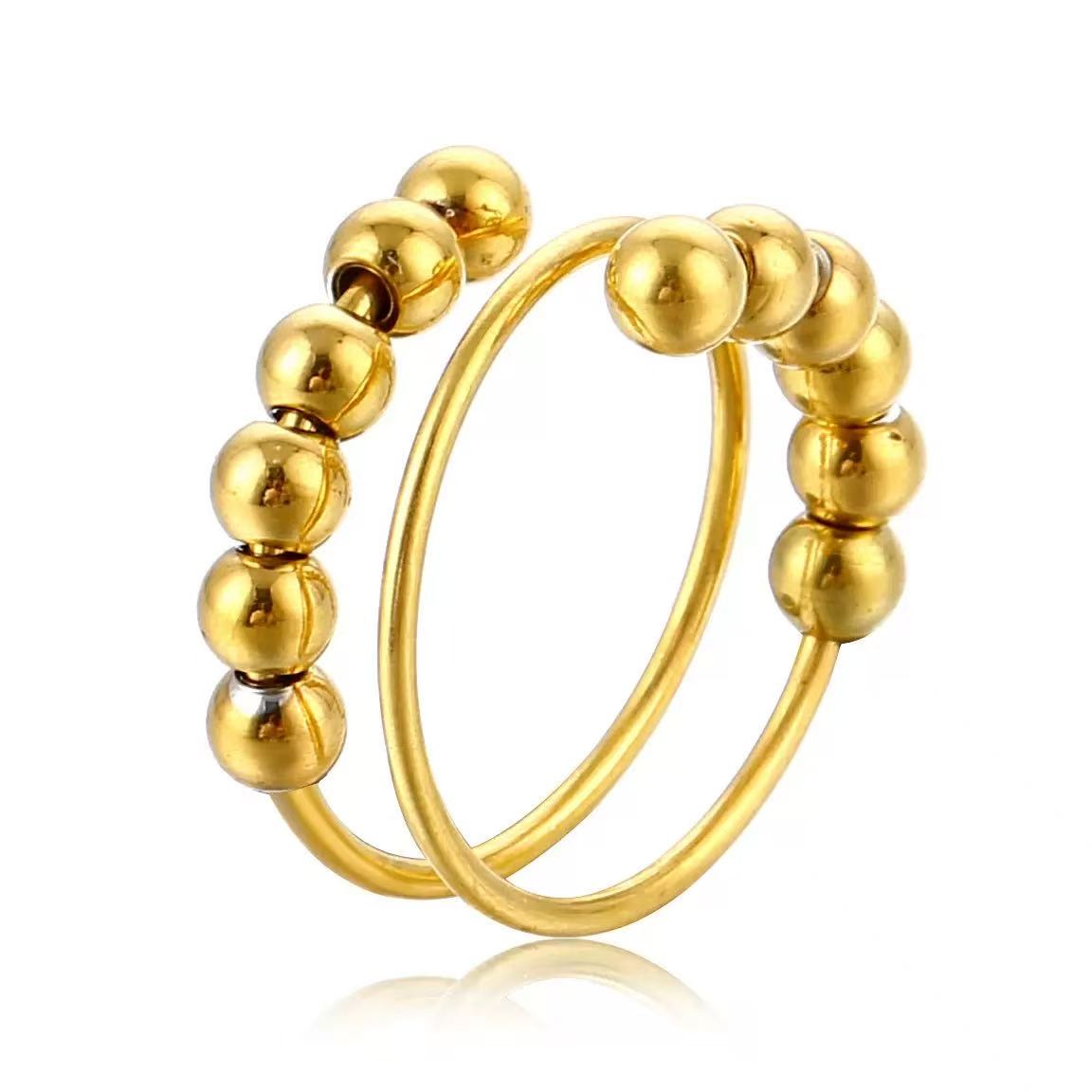 Anello antistress che si girano | in acciaio inox