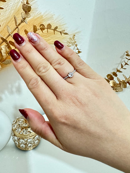 Anello solitario regolabile acciaio inox (A69)