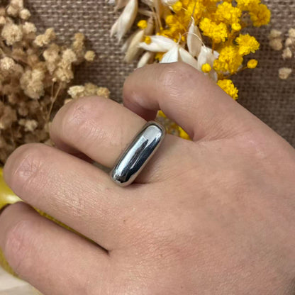 Anello bombato minimal