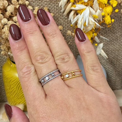 Anello Corona di Perle