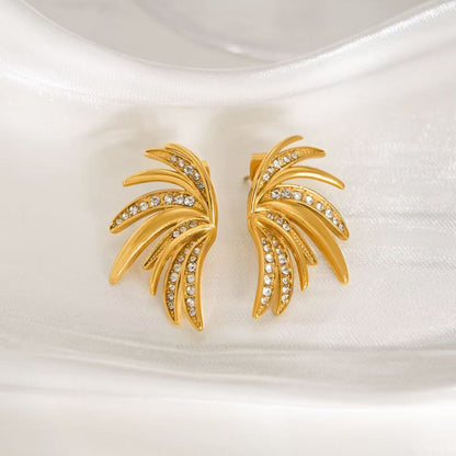 Orecchini Ventaglio Brillante — Eleganza Scultorea e Fascino Luminoso