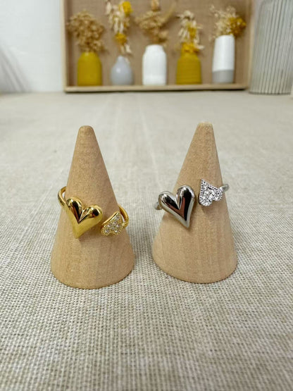 ANELLO DOPPIO CUORE FANTASY