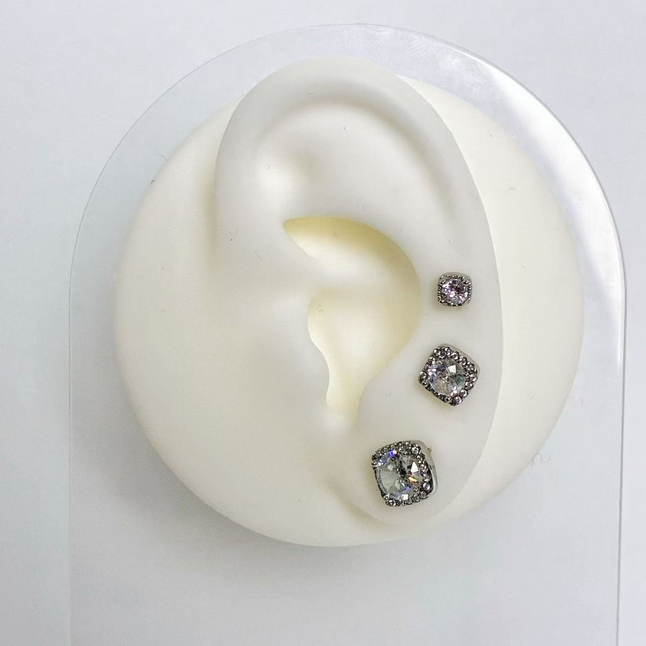 Set 3 Orecchini “Quadrato Royale”