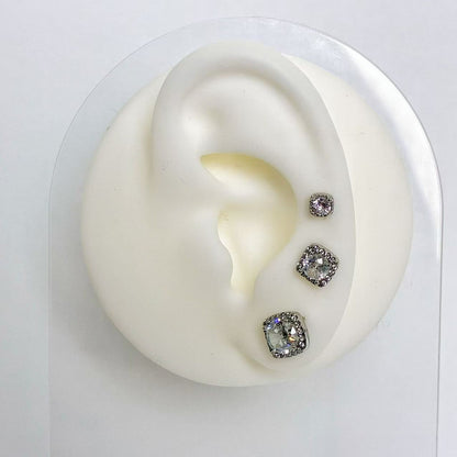 Set 3 Orecchini “Quadrato Royale”