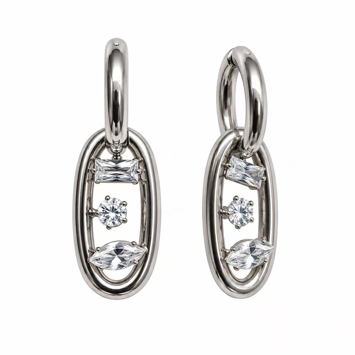 Orecchini Astri | in acciaio inox