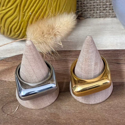 Anello bombato minimal