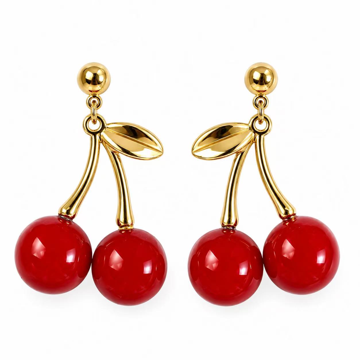 Orecchini “Cerise” | in acciaio inox