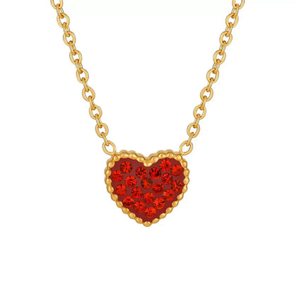 [Offerte] Collana "Essenza d'Amore" doppia faccia decorata – Pendente a Cuore con Pavé di Cristalli