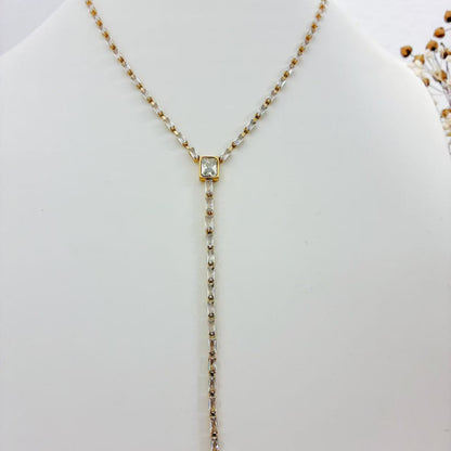 Collana Lunga con Cristalli – Eleganza Luminosissima