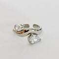 Anello “Onda di Luce” | in acciaio inox