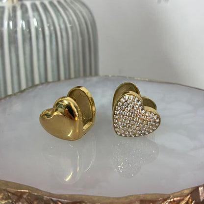 Orecchini Cuori Pavé