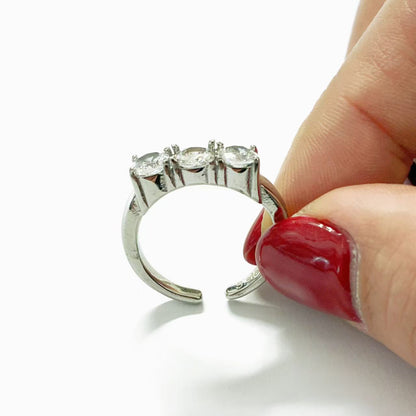 Anello Triplo Punto Luce – Linea Elegante