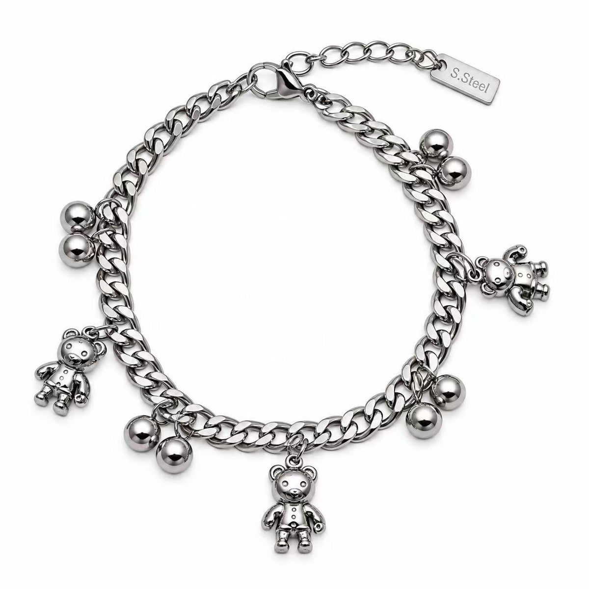 Bracciale Orsetti | 16-20cm | in acciaio inox