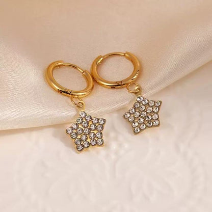 [Offerte] Orecchini "Geometria Brillante" stelle – Pendenti a Losanga con Micro-Pavé