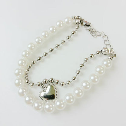 Bracciali vari con perlini