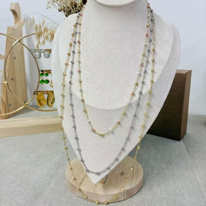 Collana Singola con pepite 3 lunghezze diverse