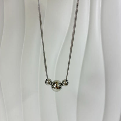 (C236)Collana ciondolo topolino lunghezza 65 in acciaio inox