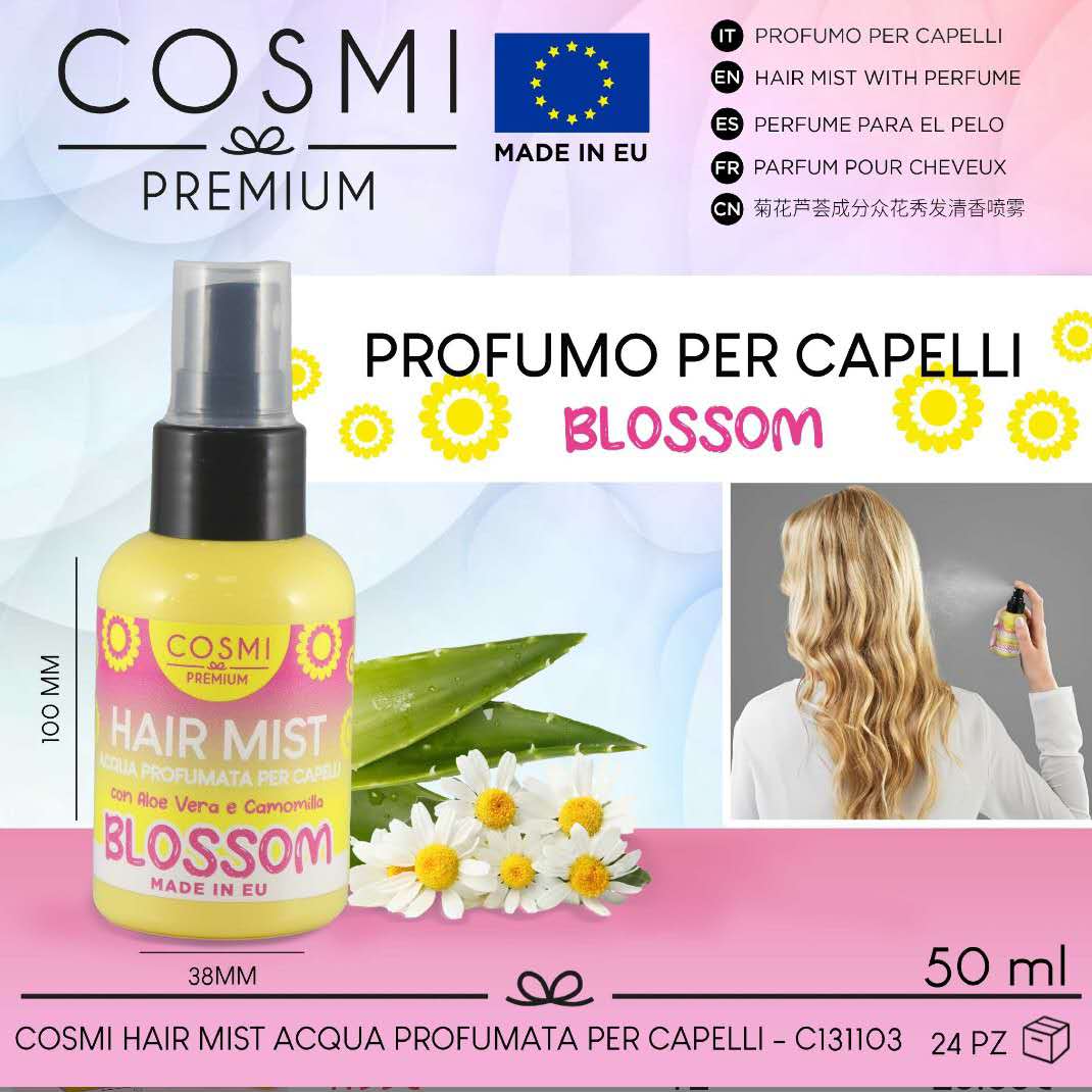 Acqua profumata per capelli