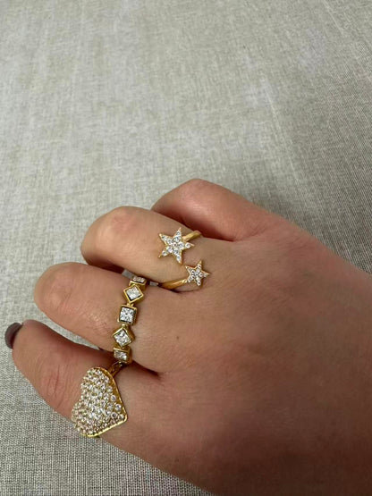 ANELLO 2 STELLE ILLUMINA