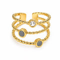 Anello “Saturnia” | in acciaio inox