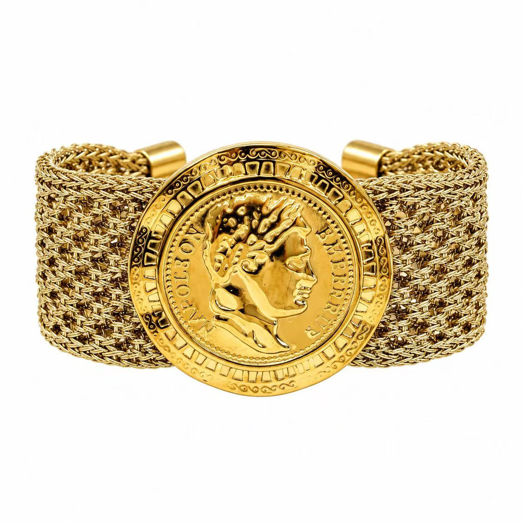 Bracciale medaglia | in acciaio inox
